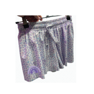 Azarhia Butterfly Purple Leopard Shorts