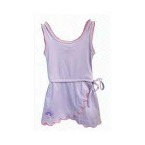 Landon James Purple Scallop Dress